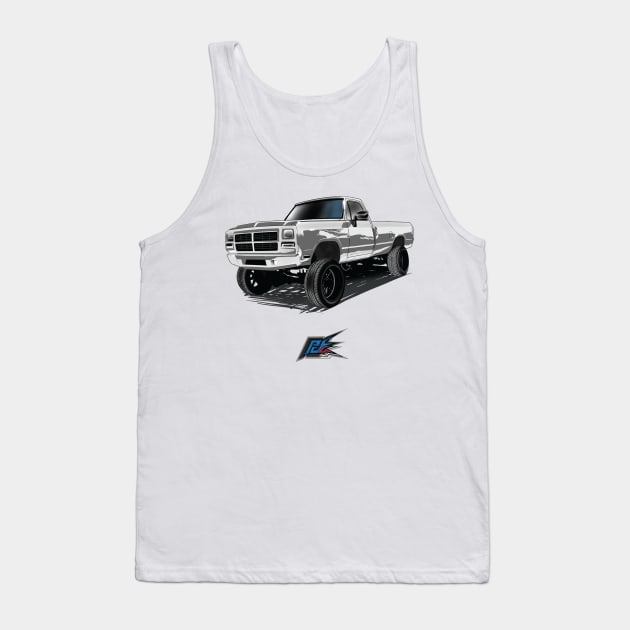 dodge first gen truck white Tank Top by naquash